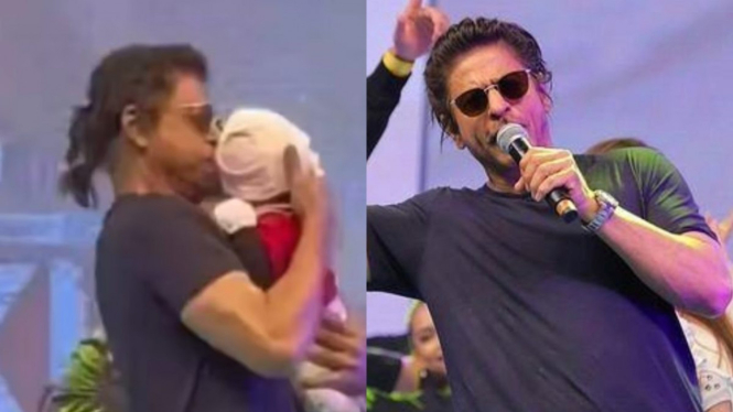 Bikin Hati Meleleh! Video Gemas Shah Rukh Khan Joget Bareng Bayi di