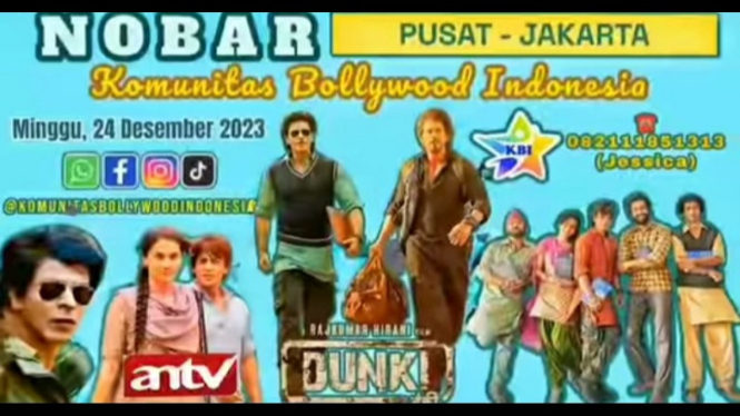 Nonton bareng film Shah Rukh Khan Dunki
