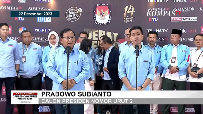 Jadi Man Of The Match Pada Debat Semalam, Prabowo: Saya Sangat Bangga dengan Calon Wapres Saya