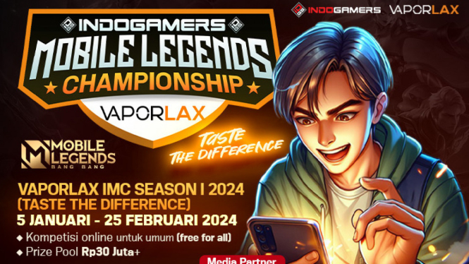 Turnamen Mobile Legends Vaporlax – Indogamers (IMC) Season I 2024 Segera Dihelat  Besar-besaran