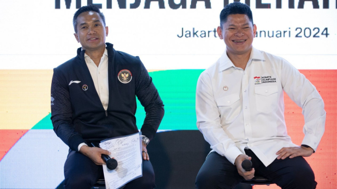 CDM Olimpiade Indonesia bersama Ketua NOC Raja sapta oktohari