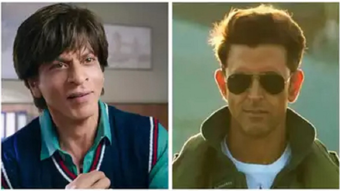 Netizen Puji Hrithik Roshan Biarkan Keriput di 'Fighter', Bandingan dengan Shah Rukh Khan di 'Dunki'