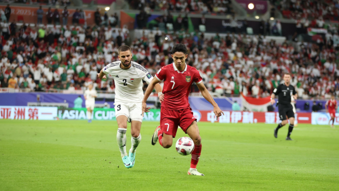 Marselino Ferdinand (7) sumbang gol saat Indonesia vs Irak