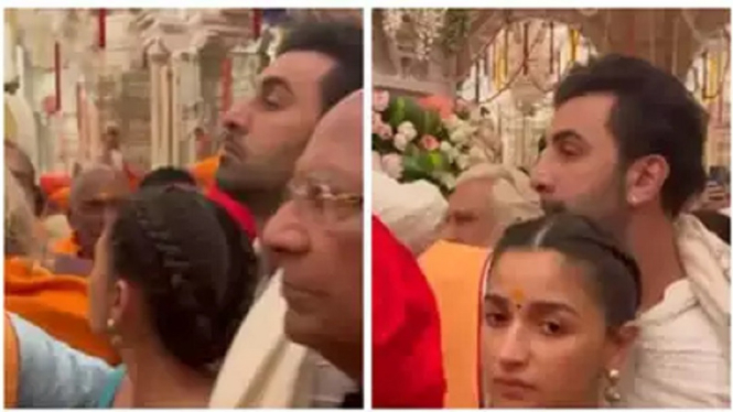 Video Ranbir Kapoor Melindungi Alia Bhatt saat Berdesak-desakan dengan Para Pemuja di Kuil Ram di Ayodhya