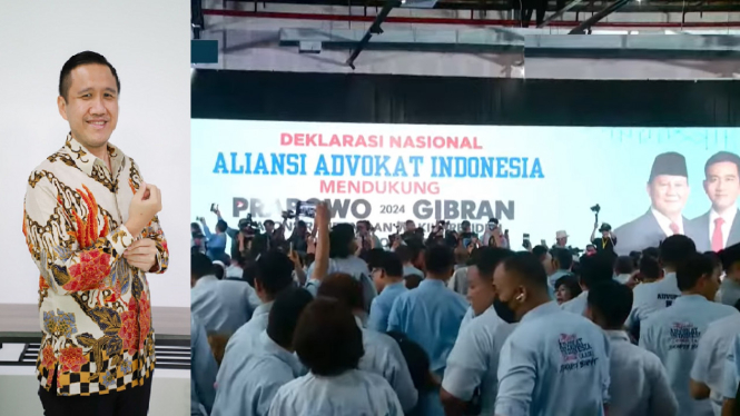 Ricordias Domini Panggabean Hadiri Acara AAIB Deklarasi Dukung Prabowo-Gibran