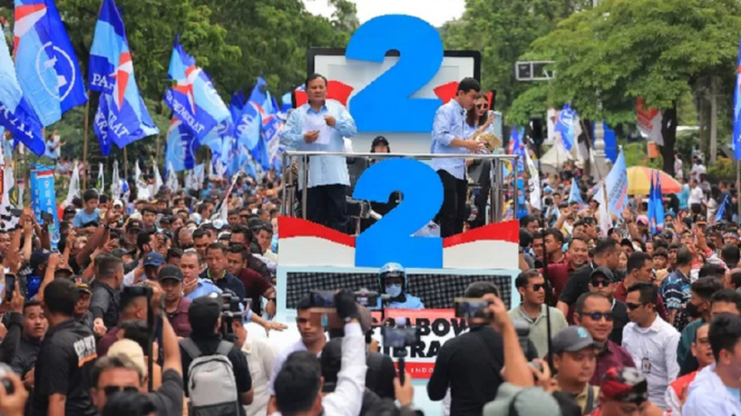 Jawa Tengah Ramai Pendukung 02, Kirab Kebangsaan Prabowo-Gibran Digelar di Semarang