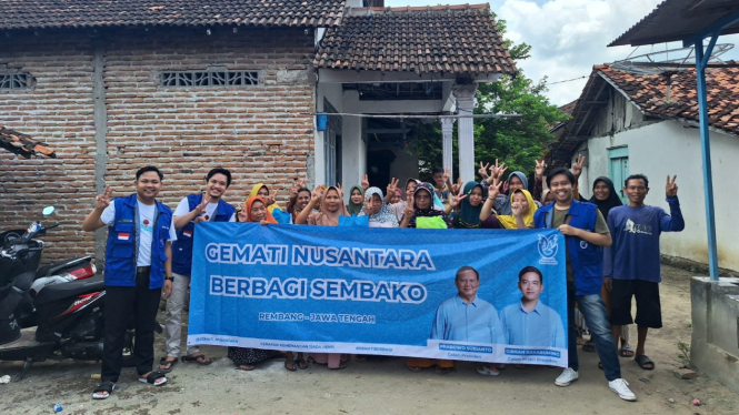 Gemati Nusantara dan Masyarakat Rembang Optimis Menangkan Prabowo Gibran Satu Hati