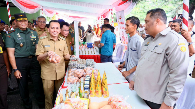 Pertama di Indonesia, Pj Gubernur Agus Fatoni Inisiasi dan Launching Gerakan Pengendalian Inflasi Serentak Se-Sumsel (GPISS)