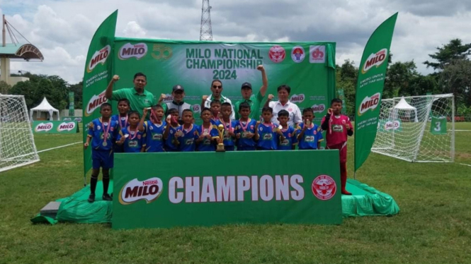 Klub Sekolah Sepak Bola (SSB) Bakrie Asahan Berhasil Menjadi Juara Runner Up Pada Acara Milo National Championship 2024