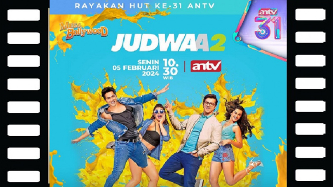 Sinopsis Mega Bollywood ANTV 'Judwaa 2': Kisah Terpisahnya si Kembar Sejak Dilahirkan