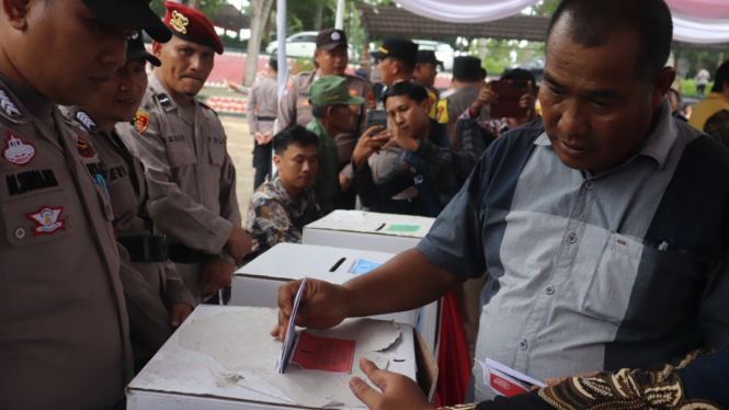 Polres Lampung Selatan Bekali 378 Personel yang Terlibat Pengamanan TPS
