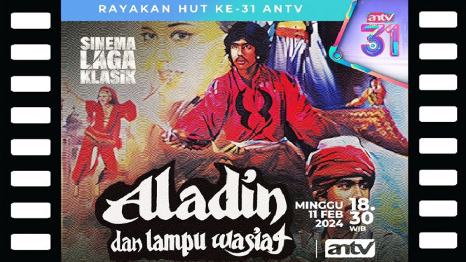 Sinopsis Sinema Laga Klasik ANTV, 'Aladin dan Lampu Wasiat': Petualangan Seru Rano Karno dan Lampu Wasiat