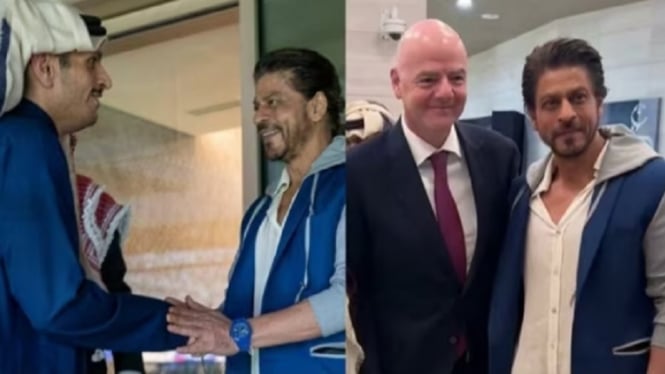 Ketika Shah Rukh Khan Hadiri Final Paiala Asia 2023 di Doha, Bertemu PM Qatar dan Presiden FIFA