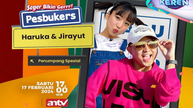 Ada Haruka Nakagawa dan Jirayut Jadi Penumpang di Pesbukers Seger Bikin Gerrr! ANTV Sore Ini