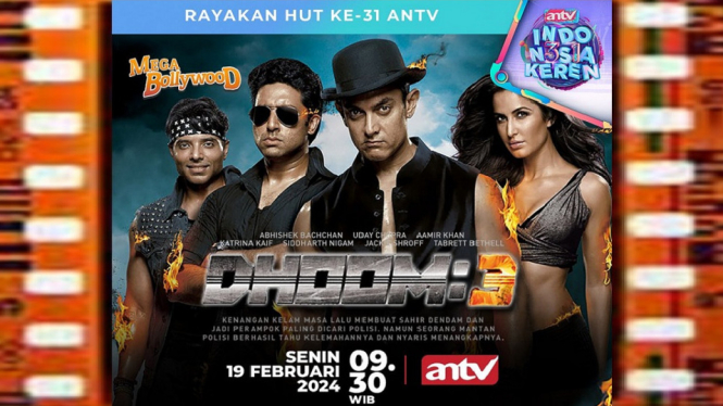 Kisah Perampok Bank Jatuh Cinta di Mega Bollywood ANTV 'Dhoom 3' Aamir Khan