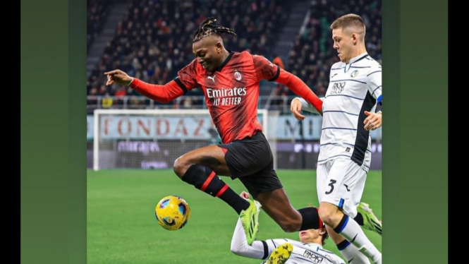 Liga Italia Seri A : Rafael Leao, AC Milan 1-1 Atalanta