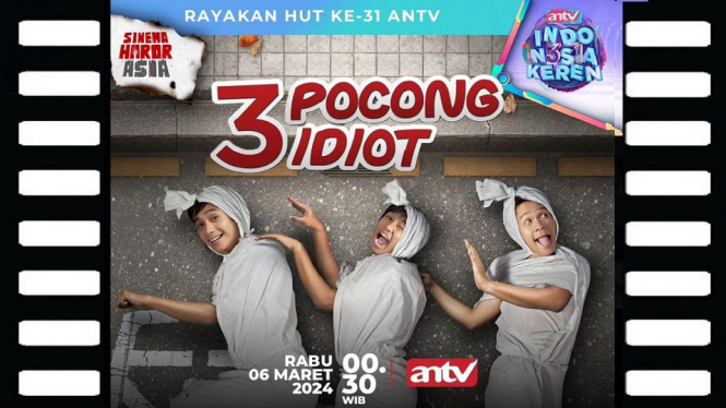 Sinopsis Film 3 Pocong Idiot di Sinema Horor Asia ANTV: Kisah Arwah Penasaran 3 Mahasiswa!