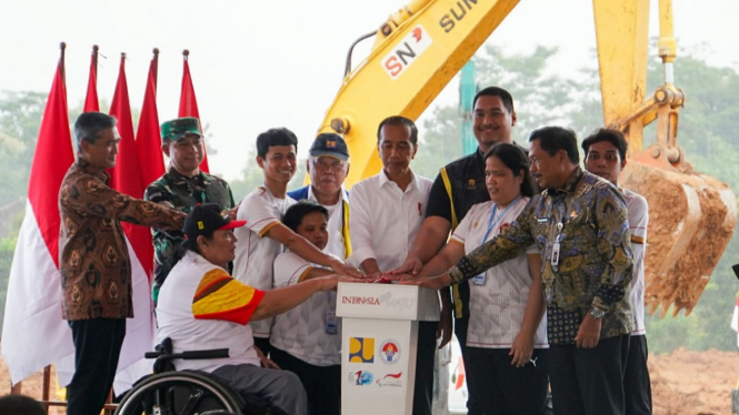 Presiden Jokowi Groundbreaking Paralympic Training Center Karanganyar
