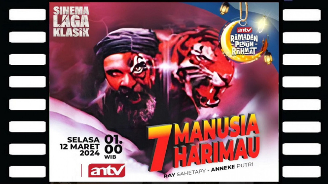 Sinopsis Film '7 Manusia Harimau' Sinema Laga Klasik ANTV: Kisah Pengalaman Mistik Pemuda!