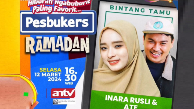 Kejutan! Inara Rusli dan Ate Bakal Bakal Ngabuburit Bareng Pesbukers Ramadan ANTV Hari Ini
