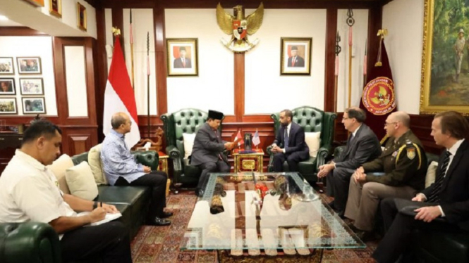 Menhan Prabowo Terima Kunjungan Kehormatan Dubes AS untuk ASEAN, Bahas Upaya Kolaboratif Terkait Pertahanan