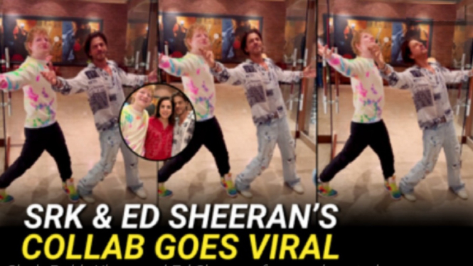 Penggemar Shah Rukh Khan dan Ed Sheeran Penasaran dengan Akhir Video VIRAL Tarian Mereka