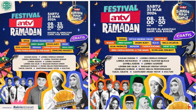 Melalui Festival ANTV Ramadan, ANTV Dukung UMKM Lokal dan Salurkan Bantuan untuk Anak Yatim dan Sembako Murah