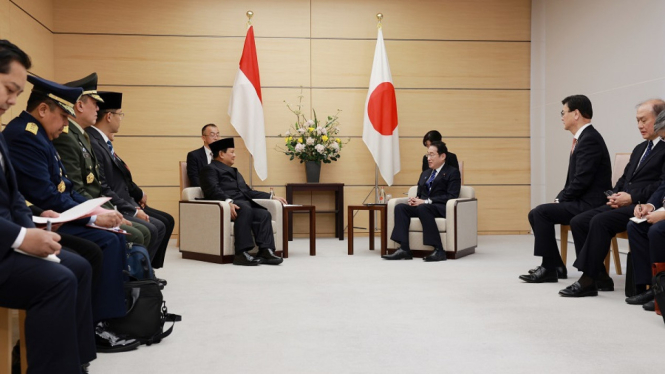 Menhan Prabowo Temui PM Jepang di Tokyo, Bahas Peningkatan Kolaborasi