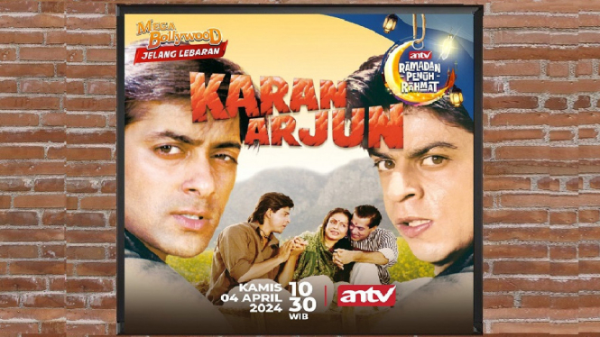 Sinopsis Film 'Karan Arjun' Mega Bollywood ANTV Jelang Lebaran: Kisah Agama, Musikal dan Aksi!