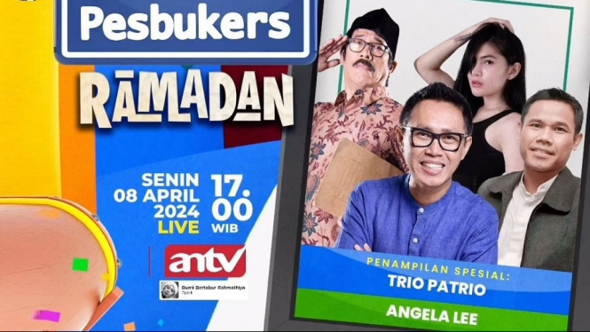 Ngabuburit Bareng Trio Patrio, Angela Lee Siap-Siap Guncang Panggung Pesbukers Ramadan ANTV