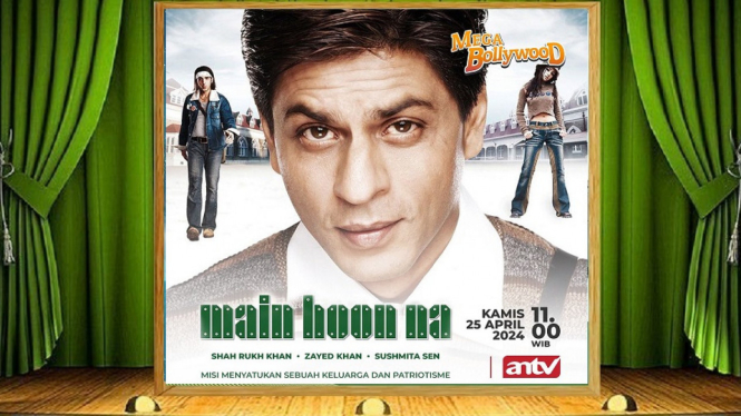 Sinopsis Film 'Main Hoon Na' Mega Bollywood ANTV: Kisah Konflik di Perbatasan India-Pakistan!