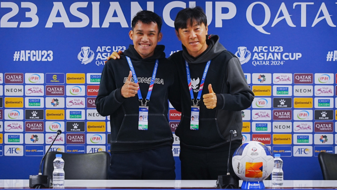 Witan Sulaeman & Shin Tae-yong di Piala AFC U-23