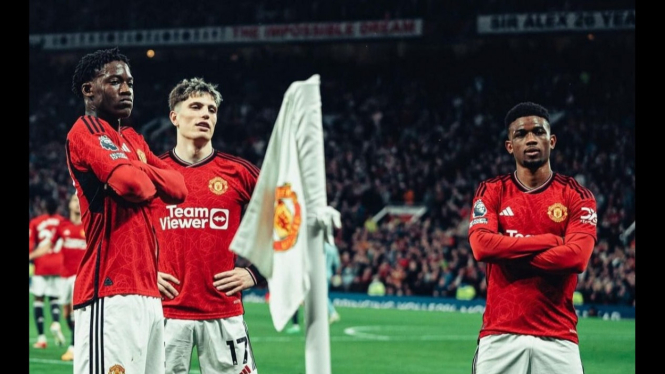 Trio Manchester United : Diallo, Hojlund, Mainoo