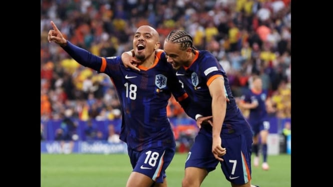 Kalahkan Rumania, Belanda ke perempat final Piala Eropa 2024