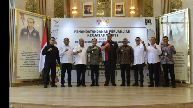 PKS Kemenpora untuk PON 2024 Aceh-Sumut bersama KONI Pusat