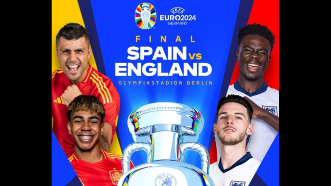 Final Piala Eropa 2024 : Spanyol vs Inggris