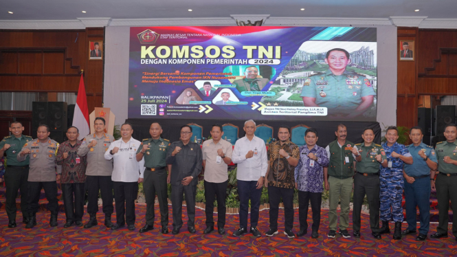 Staf Teritorial TNI Gelar KOMSOS TNI di Wilayah Kaltim