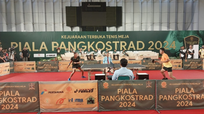 Kejuaraan Terbuka Tenis Meja Piala Pangkostrad 2024 di Tutup