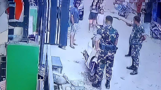 Tangkapan layar rekaman CCTV di lokasi. (Foto: HO)