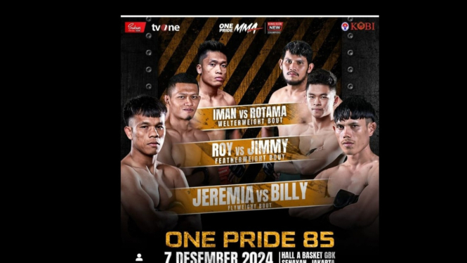 One Pride MMA 85 di GBK, Duel Seru Billy Pasulatan Vs Jeremia Siregar, Gratis One Pride Experience