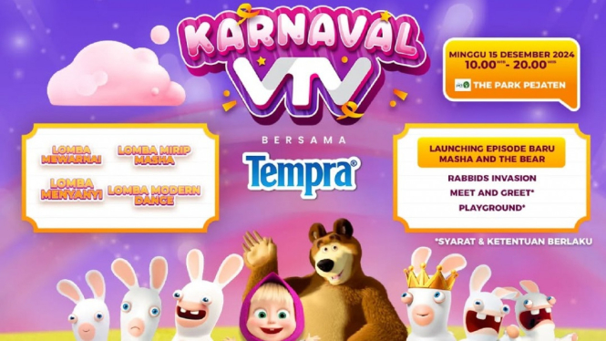 Sambut Liburan Akhir Tahun Bersama Keluarga di Karnaval VTV Bersama Tempra