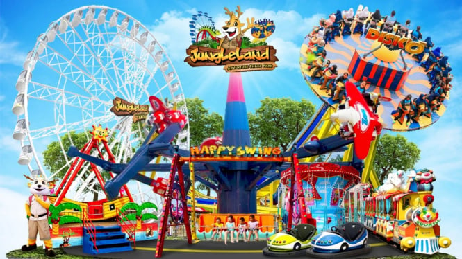 Jungleland Adventure Themepark berlokasi di Sentul, Bogo