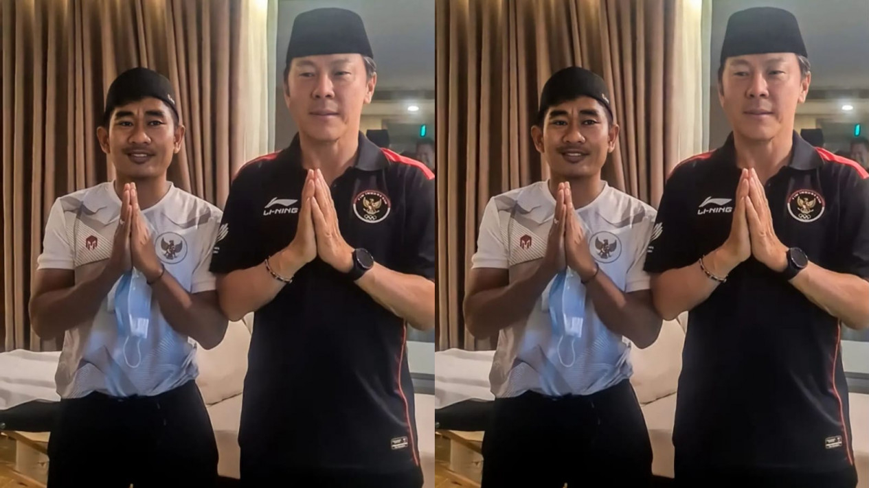 Geger! Shin Tae-yong Pakai Peci dan Ucap Salam, Netizen: Mualaf?