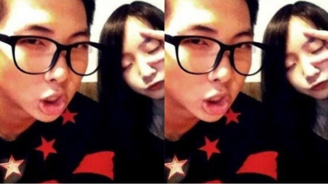 RM BTS dan Kim Kyung Min (adik perempuan)