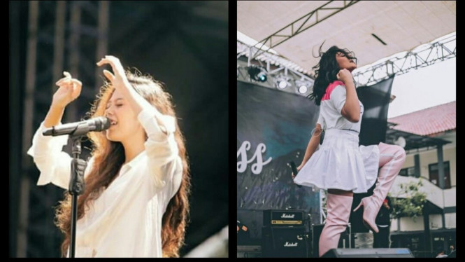 Nadin Amizah dan Marion Jola