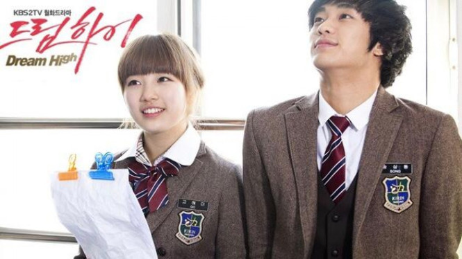Suzy Eks Miss A dan Kim Soo Hyun dalam drama Dream High