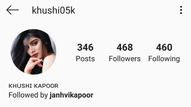 Instagram Khushi Kapoor