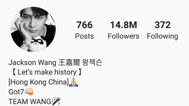 Jackson Wang Instagram