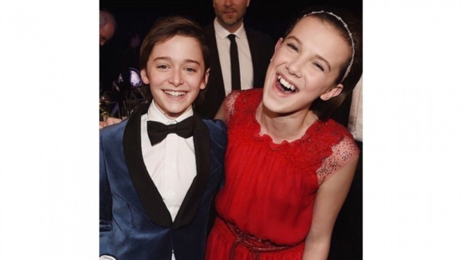 Millie Bobby Brown dan Noah Schnapp