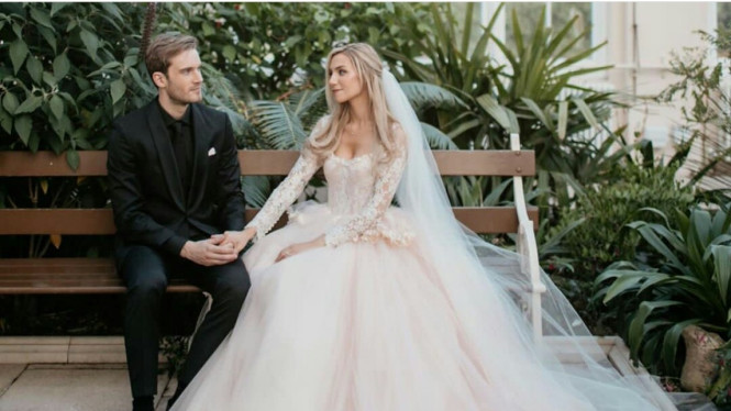 PewDiePie dan Marzia Bisognin menikah